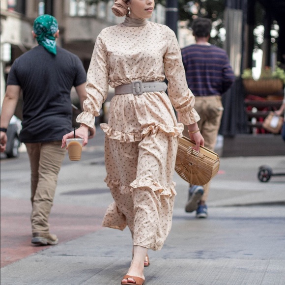 Patterned Long sleeve Dress - Picture 1 of 5